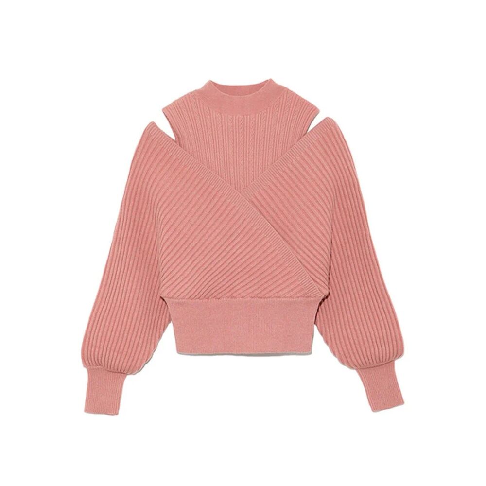 2-in-1 Long Sleeves Lower Turtleneck Sweater Size XS